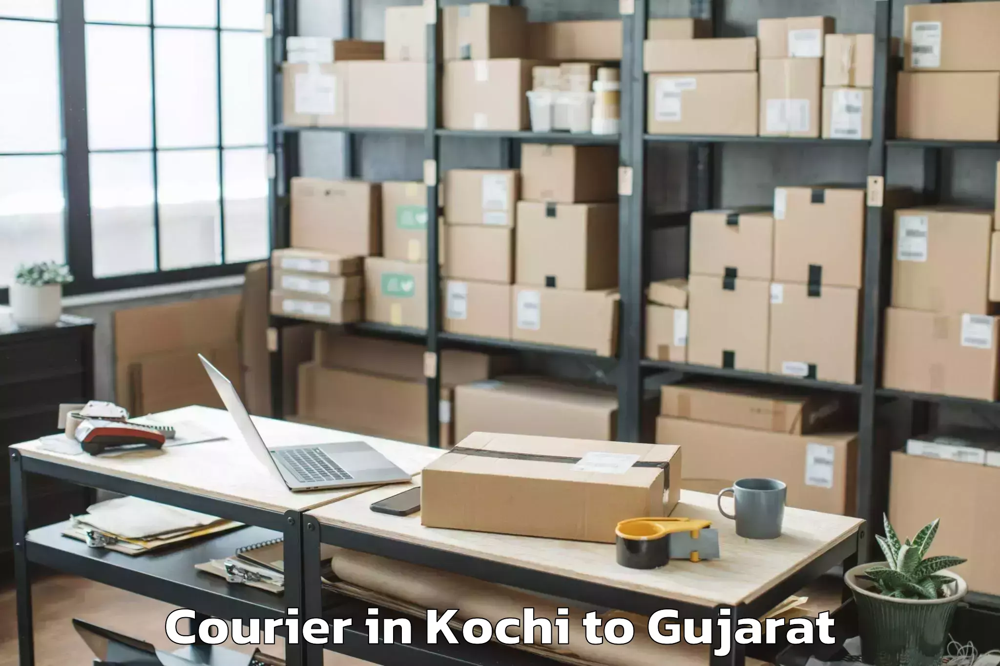 Top Kochi to Dhandhuka Courier Available